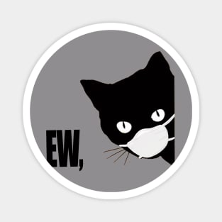 Funny Black Cat  t-shirt Magnet